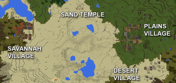 Three Villages & One Temple At Spawn