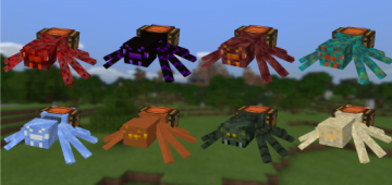 Mountable Spider - Мод/Аддон Minecraft PE
