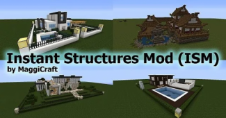 Мод Instant Structures 1.14 для Minecraft