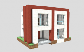 Постройка: Небольшой двухэтажный дом