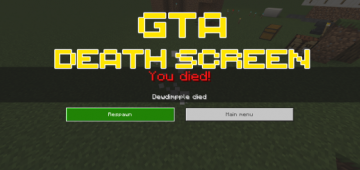 Minecraft Style GTA Death Screen