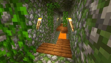 Побег из храма в джунглях - Карта Minecraft PE