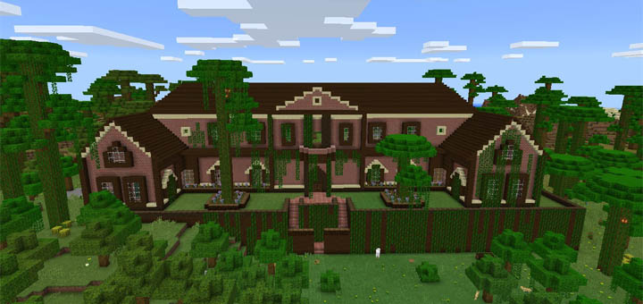 Особняк в джунглях - Карта Minecraft PE