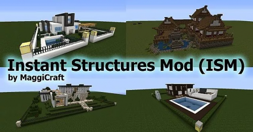 Мод Instant Structures 1.14 для Minecraft
