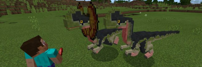 Dilophosaurus - Мод/Аддон Minecraft PE