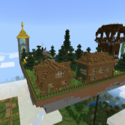Летающая деревня - Карта Minecraft PE 0.14.0