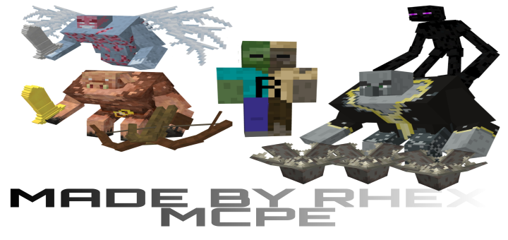 Rhex Mutant Creture Мод/Аддон Minecraft PE