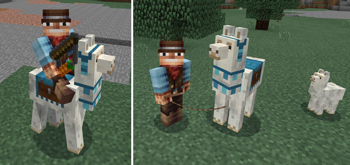 Лама - Мод/Аддон Minecraft PE