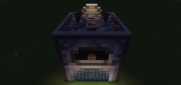 Огромная работающая печь - Карта Minecraft PE