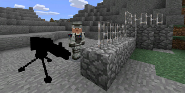Automatic Machine Gun - Minecraft PE