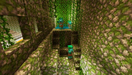 Побег из храма в джунглях - Карта Minecraft PE
