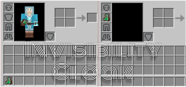Мод на плащ невидимку в Minecraft PE