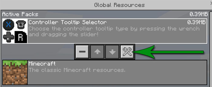 Controller Tooltip Selector - Мод/Аддон PE