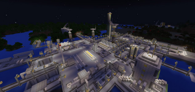 Футуристическая платформа - Карта Minecraft PE