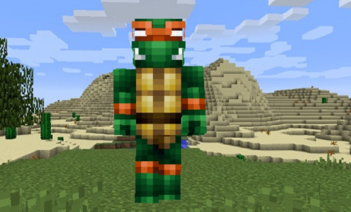 Скин Черепашка ниндзя для Minecraft PE