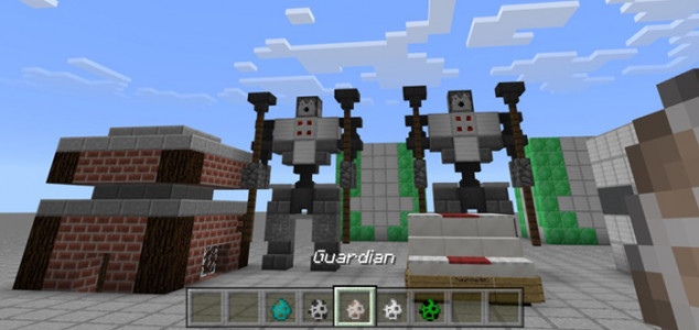 Self-Building Egg Structures - Карта Minecraft PE