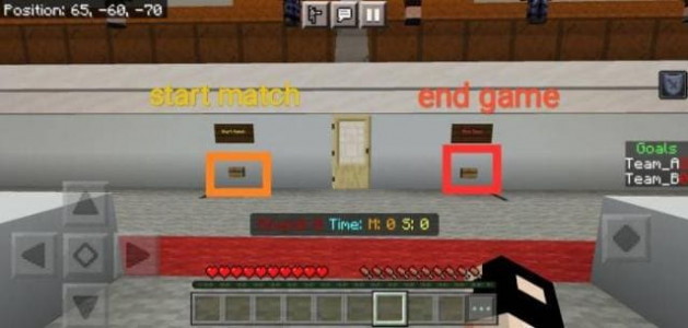 Игра в футбол - Карта Minecraft PE