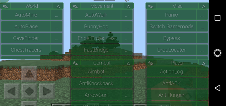 Чит мод меню на майнкрафт на телефон. Чит клиент майнкрафт пе. Minecraft Hacked clients. MODPE ide Страж.