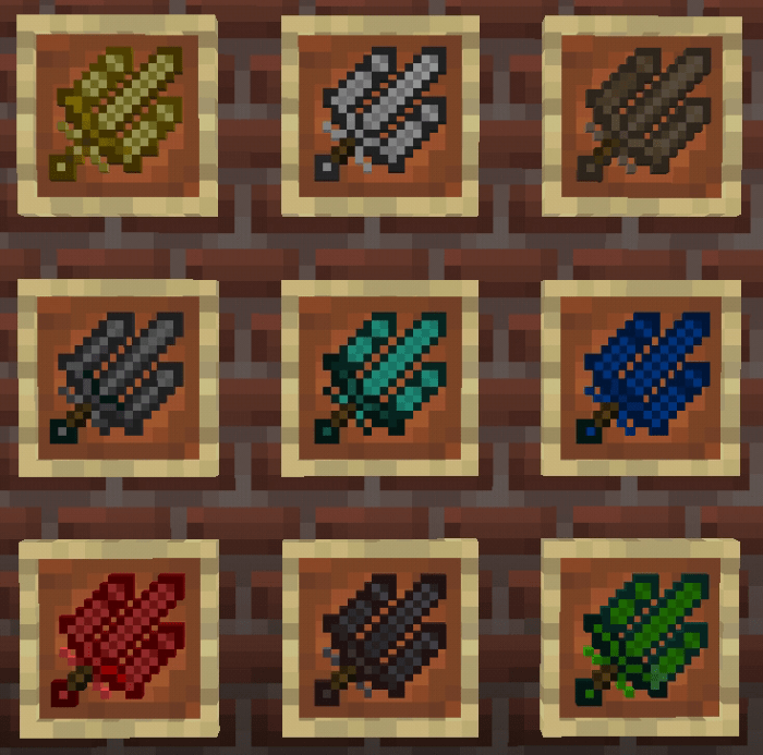 Мод: Тройные мечи от π play